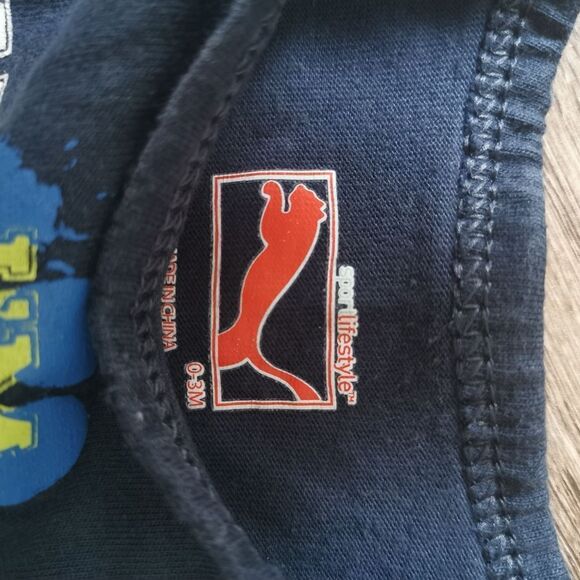 5/$10 Puma baby boy onesie size 0-3 m - Picture 3 of 3